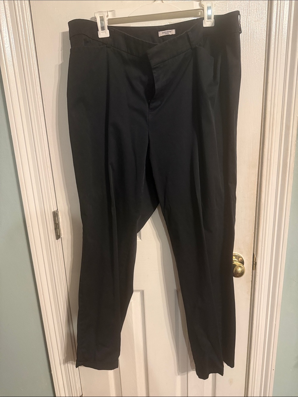 Dockers Black Dress Pants - Straight Leg Tailored Fit